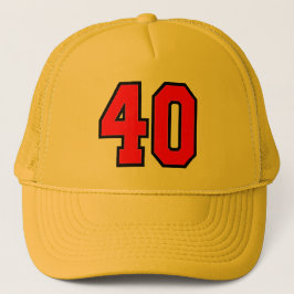 Retro 40th Birthday Party Trucker Hat Trucker Pet