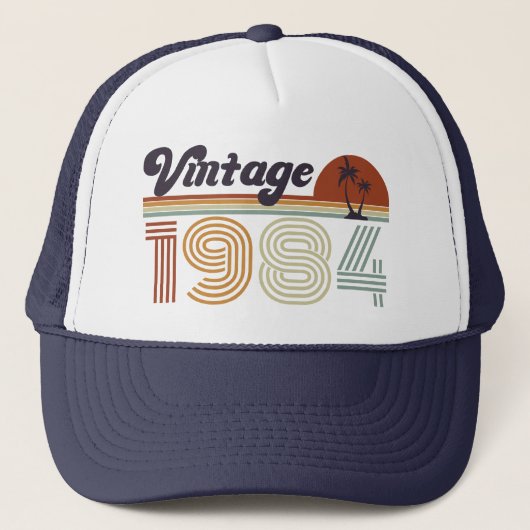Retro 41e verjaardag, Vintage 1984 Trucker Pet (Voorkant)