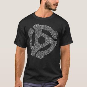 Retro 45 Rpm-adapter Vinyl Muziek T-shirt