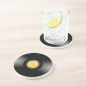 Retro 45-rpm Record Album Thirsty Onderzetter (Zijkant)