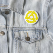 Retro 45 RPM Ronde Button 5,7 Cm (In situ)