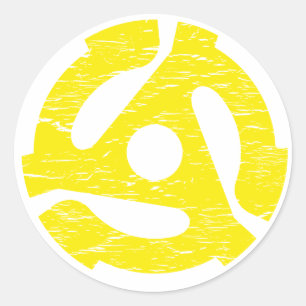 Retro 45 RPM Ronde Sticker