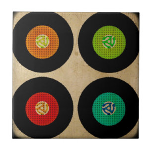 Retro 45 Vinyl Record Album Tegeltje