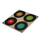 Retro 45 Vinyl Record Album Tegeltje (Zijkant)