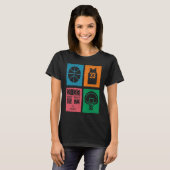 Retro 4 Color Block Basketball T-shirt (Voorkant volledig)