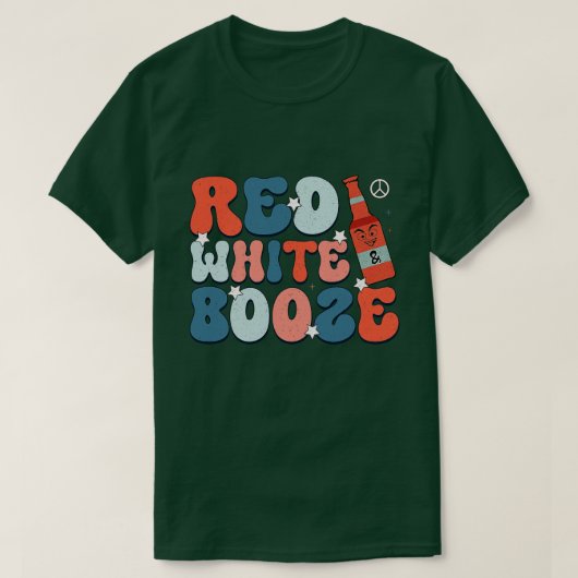 Retro 4 juli 7 t-shirt (Design voorkant)