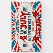 Retro 4 juli Banner (Verticaal)