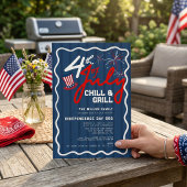 Retro 4 juli BBQ 2026 VS 250ste verjaardag Kaart