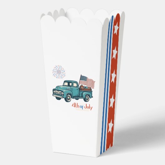/retro 4 juli Favor Box Bedankdoosjes (Voorkant)