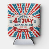 Retro 4 juli Koelbox Blikjeskoeler (Voorkant)