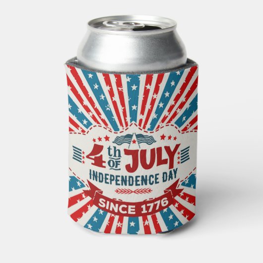 Retro 4 juli Koelbox Blikjeskoeler (Blikje Achterkant)