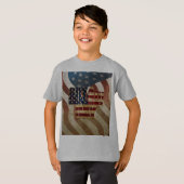 Retro 4 juli Onafhankelijkheidsdag ontwerp T-shirt (Voorkant volledig)