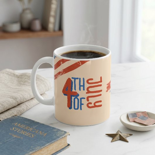Retro 4 juli Patriottische VS Onafhankelijkheidsda Koffiemok