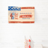 Retro 4 juli Patriottische VS Onafhankelijkheidsda Spandoek (Insitu)