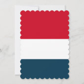 Retro 4 juli Pool Party Rood Wit Blauw Kaart (Achterkant)