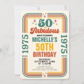  retro 50 en fantastische verjaardag kaart (Voorkant)