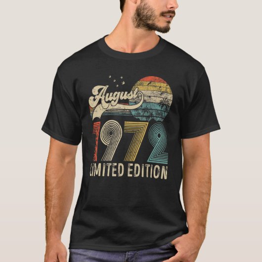 Retro 50 jaar oude 50e  retro aug t-shirt (Voorkant)