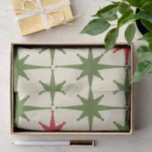 Retro  50 kerst atoomStar-patroon Tissuepapier (Geschenk)