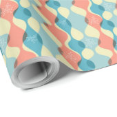 Retro 50-stijl feestdag cadeaupapier (Rol Hoek)