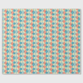 Retro 50-stijl feestdag cadeaupapier (Vlak)