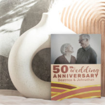Retro 50e bruiloft Jubileum Zwart & Goud Foto
