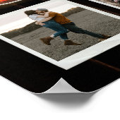 Retro 50e Jubileum Hearts Custom Photo Collage Poster (Hoek)