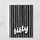 Retro 50e verjaardag uitnodiging | 50-jarig bestaa (Achterkant)