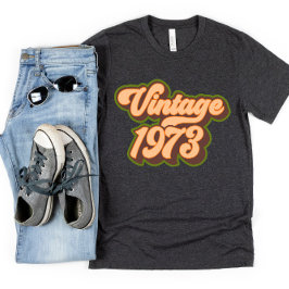 Retro 50e verjaardag Vintage 1973 T-shirt