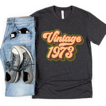 Retro 50e verjaardag Vintage 1973 T-shirt