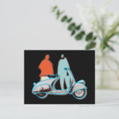 Retro 50er Roller Popart Style Briefkaart (Staand voorkant)