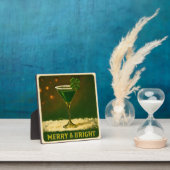 Retro 50s 4 Leaf Clover Ierse Kerst Martini Fotoplaat (Insitu)