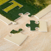 Retro 50s 4 Leaf Clover Ierse Kerst Martini Legpuzzel (Zijkant)