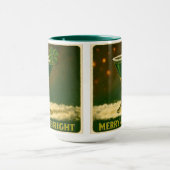 Retro 50s 4 Leaf Clover Ierse Kerst Martini Mok (Midden)
