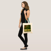 Retro 50s 4 Leaf Clover Ierse Kerst Martini Tote Bag (Voorkant (model))