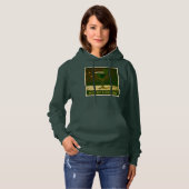 Retro 50s 4 Leaf Clover Irish Christmas Martini Hoodie (Voorkant volledig)