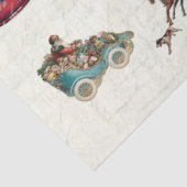 Retro 50s 60s Kerstman Mevrouw Claus Elf Engel Tissuepapier (Detail)