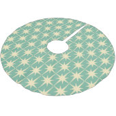 Retro  50s 60s Midden-eeuwse atoommint Kerstboom Rok (Gekanteld)