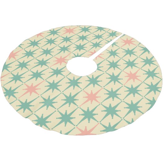 Retro  50s 60s Midden-eeuwse atoompasta Kerstboom Rok (Gekanteld)