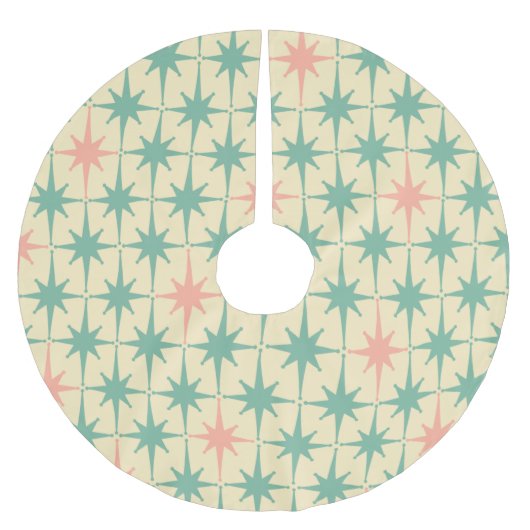 Retro 50s 60s Midden-eeuwse atoompasta Kerstboom Rok (Voorkant)