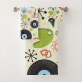 Retro 50's 60's  Mode patroon Bad Handdoek (Insitu)