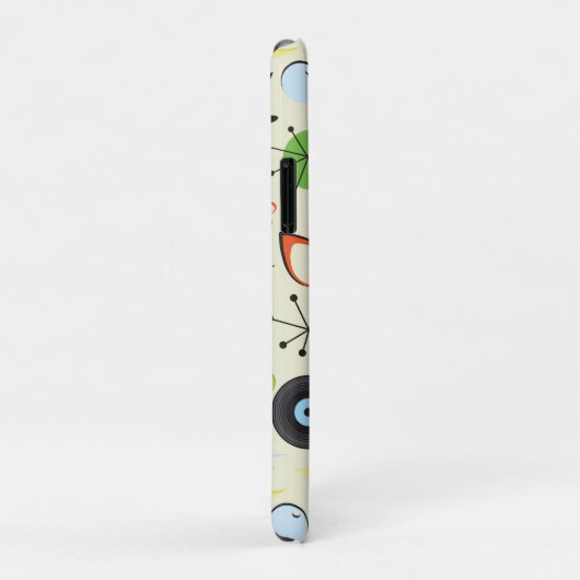 Retro 50's 60's Mode patroon Case-Mate iPhone Case (Achterkant/rechts)