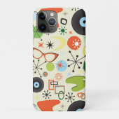 Retro 50's 60's Mode patroon Case-Mate iPhone Case (Achterkant)
