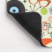 Retro 50's 60's  Mode patroon Muismat (Hoek)