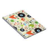 Retro 50's 60's  Mode patroon Notitieboek (Rechterzijde)