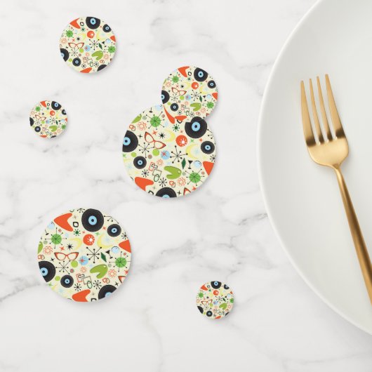 Retro 50's 60's  Mode Pattern Party Confetti (Groep)