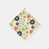 Retro 50's 60's  Mode Pattern Party Servet (Hoek)