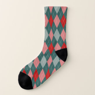 Retro 50s Argyle-afdruksockets Sokken