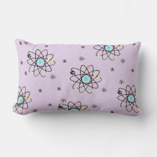Retro 50s Atomic Print Lavender Sierkussen Kussen