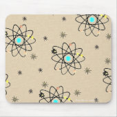 Retro 50s Atomic Print Sand Apparel & Gifts Muismat (Voorkant)