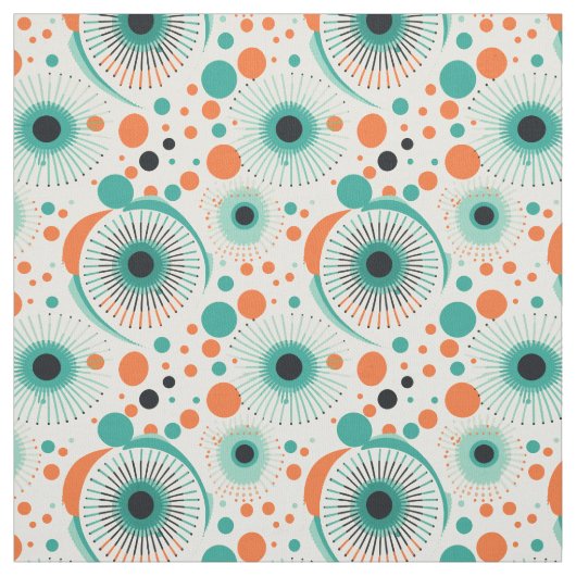 Retro 50's atoomtijdperk stof (Swatch)